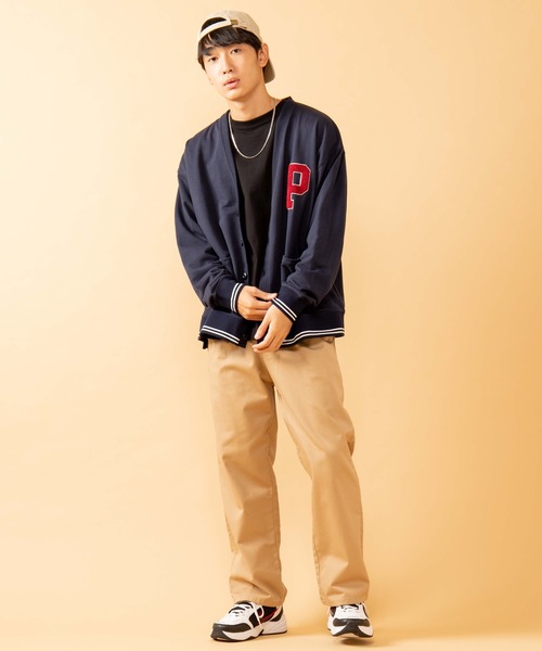 WEGO（ウィゴー）の「∴WEGO/PERSON’S別注ワッペンカーディガン（カーディガン/ボレロ・メンズ・ネイビー/ダークグリーン・MEDIUM/LARGE）」の5枚目の写真