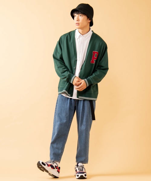 WEGO（ウィゴー）の「∴WEGO/PERSON’S別注ワッペンカーディガン（カーディガン/ボレロ・メンズ・ネイビー/ダークグリーン・MEDIUM/LARGE）」の16枚目の写真