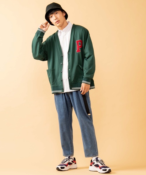 WEGO（ウィゴー）の「∴WEGO/PERSON’S別注ワッペンカーディガン（カーディガン/ボレロ・メンズ・ネイビー/ダークグリーン・MEDIUM/LARGE）」の14枚目の写真