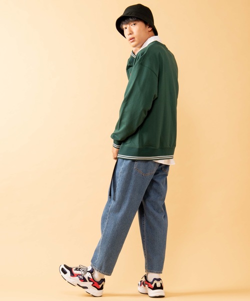 WEGO（ウィゴー）の「∴WEGO/PERSON’S別注ワッペンカーディガン（カーディガン/ボレロ・メンズ・ネイビー/ダークグリーン・MEDIUM/LARGE）」の9枚目の写真