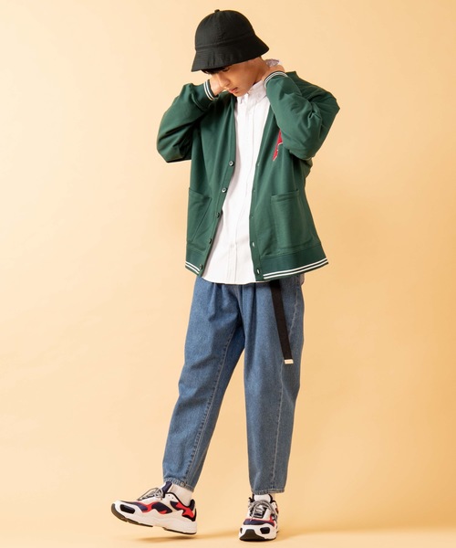 WEGO（ウィゴー）の「∴WEGO/PERSON’S別注ワッペンカーディガン（カーディガン/ボレロ・メンズ・ネイビー/ダークグリーン・MEDIUM/LARGE）」の3枚目の写真