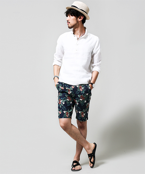 NANO universe（ナノユニバース）の「プリペラショーツ（その他パンツ・メンズ・ブラック/ネイビー/オフホワイト・SMALL/X-LARGE/MEDIUM/LARGE）」の15枚目の写真