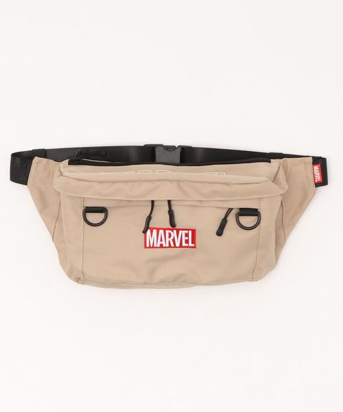 MARVEL（マーベル）の「【MARVEL/マーベル】大容量 ボックスロゴ ウエストバッグ（ボディバッグ/ウエストポーチ・レディース・ブラック/ベージュ/レッド/カモフラージュ・FREE）」の11枚目の写真