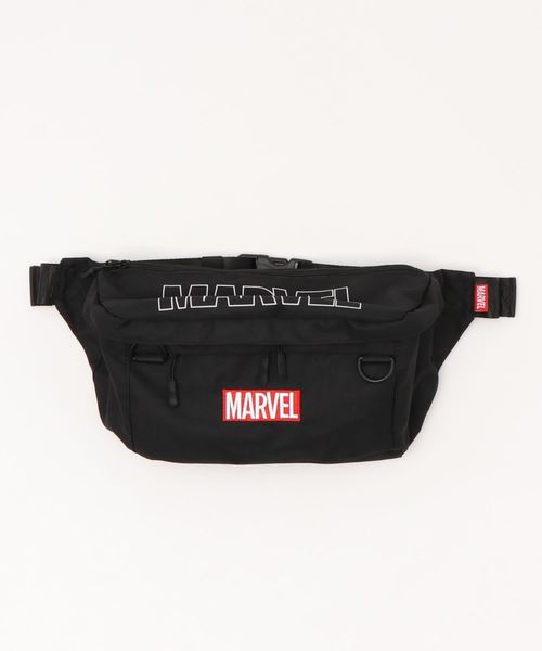 MARVEL（マーベル）の「【MARVEL/マーベル】大容量 ボックスロゴ ウエストバッグ（ボディバッグ/ウエストポーチ・レディース・ブラック/ベージュ/レッド/カモフラージュ・FREE）」の12枚目の写真