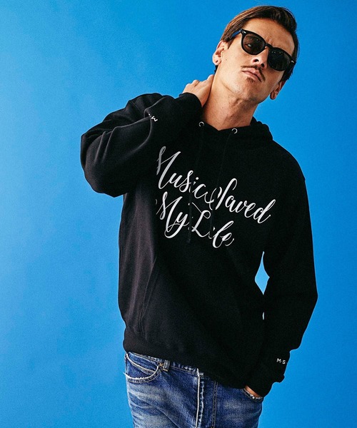 MSML（エムエスエムエル）の「FRONT CURSIVE HOODIE（パーカー・メンズ・ホワイト/ブラック・S/M/L）」の13枚目の写真