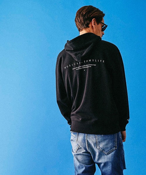 MSML（エムエスエムエル）の「FRONT CURSIVE HOODIE（パーカー・メンズ・ホワイト/ブラック・S/M/L）」の12枚目の写真