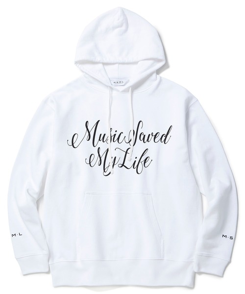 MSML（エムエスエムエル）の「FRONT CURSIVE HOODIE（パーカー・メンズ・ホワイト/ブラック・S/M/L）」の10枚目の写真