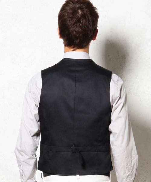 green label relaxing（グリーンレーベルリラクシング）の「□CTN BIRDS/EYE ベスト ◆（ベスト・メンズ・グレー/ネイビー・SMALL/LARGE/MEDIUM）」の11枚目の写真