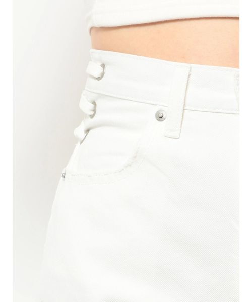 GYDA（ジェイダ）の「バッグレースアップペグトップデニムパンツ（デニムパンツ・レディース・オフホワイト/ブルー・SMALL/MEDIUM）」の15枚目の写真