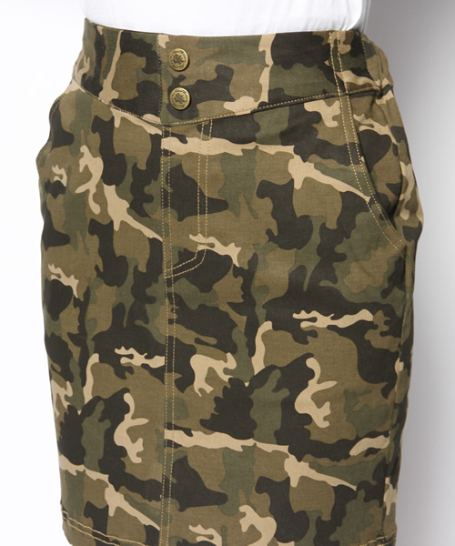 natural couture(ナチュラルクチュール)の「プチプラ迷彩タイトスカート(スカート・レディース・ベージュ/グリーン・MEDIUM/SMALL)」の5枚目の写真