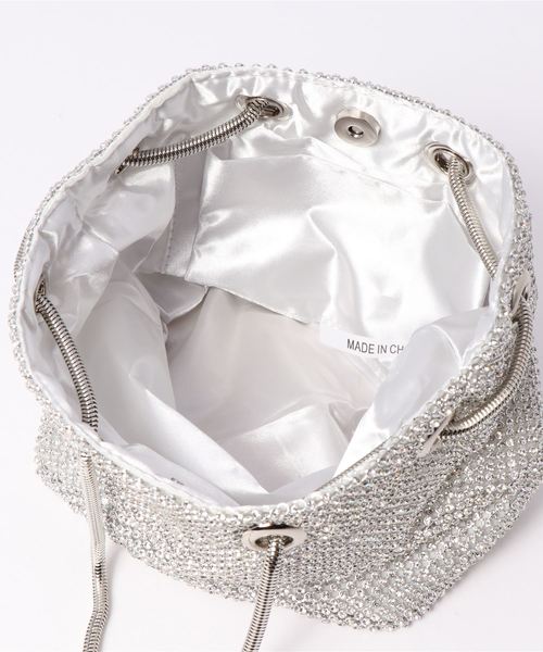Cupid Heart(キューピッドハート)の「【Cupid Heart】結婚式BAG ストーンパーティーバッグ(ショルダーバッグ・レディース・シルバー/ゴールド・MEDIUM)」の5枚目の写真
