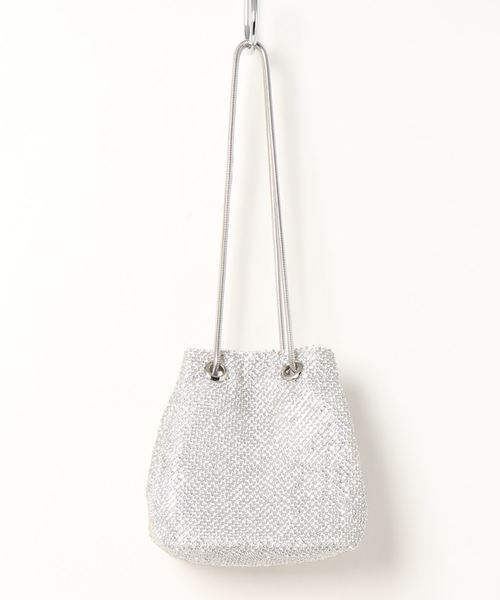 Cupid Heart(キューピッドハート)の「【Cupid Heart】結婚式BAG ストーンパーティーバッグ(ショルダーバッグ・レディース・シルバー/ゴールド・MEDIUM)」の12枚目の写真