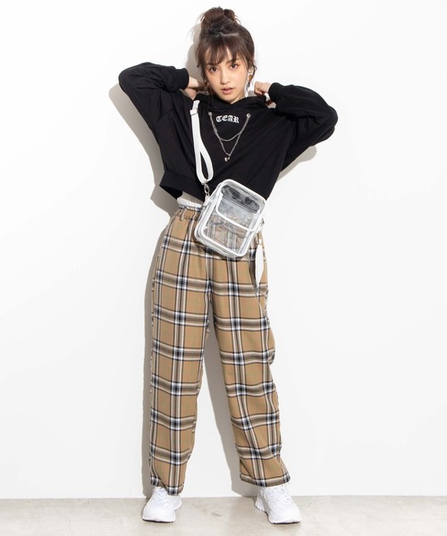 WEGO(ウィゴー)の「WEGO/クリアフラップスクエアショルダーバッグ(ショルダーバッグ・レディース・ブラック/その他1/その他2/ベージュ系その他/ホワイト系その他/パープル・FREE)」の16枚目の写真
