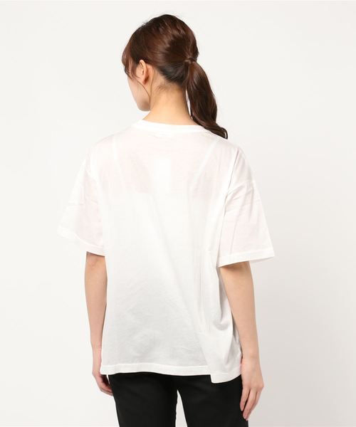 LOWRYS FARM(ローリーズファーム)の「シアーロゴプリントTEE 882744(Tシャツ/カットソー・レディース・カーキ/オフホワイト/ブラック・FREE)」の5枚目の写真