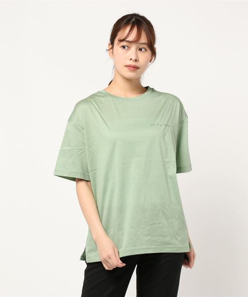 LOWRYS FARM(ローリーズファーム)の「シアーロゴプリントTEE 882744(Tシャツ/カットソー・レディース・カーキ/オフホワイト/ブラック・FREE)」の19枚目の写真
