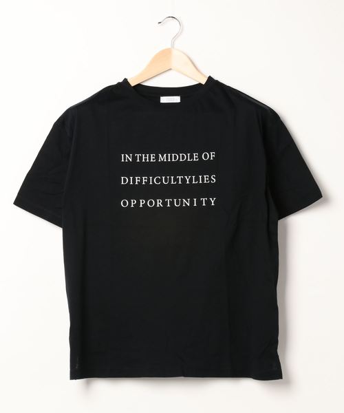 LOWRYS FARM(ローリーズファーム)の「シアーロゴプリントTEE 882744(Tシャツ/カットソー・レディース・カーキ/オフホワイト/ブラック・FREE)」の18枚目の写真
