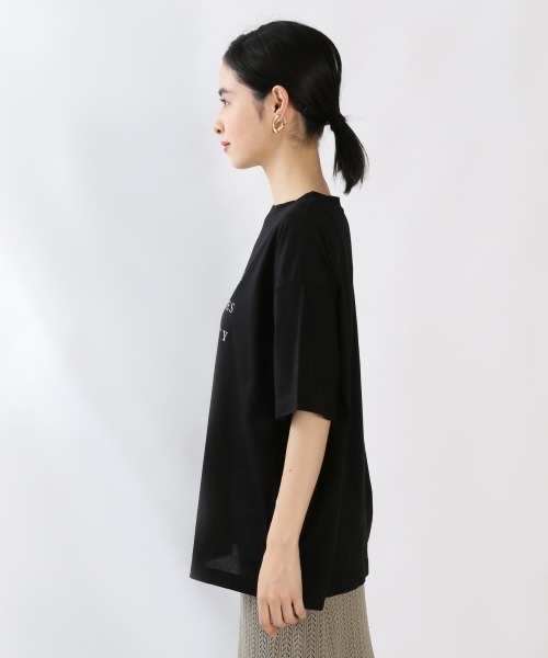 LOWRYS FARM(ローリーズファーム)の「シアーロゴプリントTEE 882744(Tシャツ/カットソー・レディース・カーキ/オフホワイト/ブラック・FREE)」の10枚目の写真