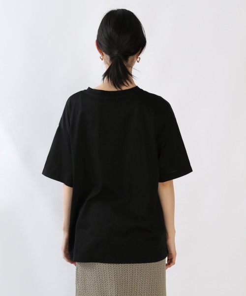 LOWRYS FARM(ローリーズファーム)の「シアーロゴプリントTEE 882744(Tシャツ/カットソー・レディース・カーキ/オフホワイト/ブラック・FREE)」の11枚目の写真