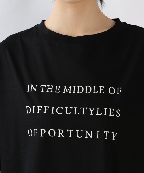 LOWRYS FARM(ローリーズファーム)の「シアーロゴプリントTEE 882744(Tシャツ/カットソー・レディース・カーキ/オフホワイト/ブラック・FREE)」の12枚目の写真