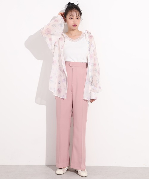 one after another NICE CLAUP（ワンアフターアナザーナイスクラップ）の「前後2wayレースインナー（タンクトップ・レディース・ブラック/ベージュ/オフホワイト/ブルー・FREE）」の7枚目の写真