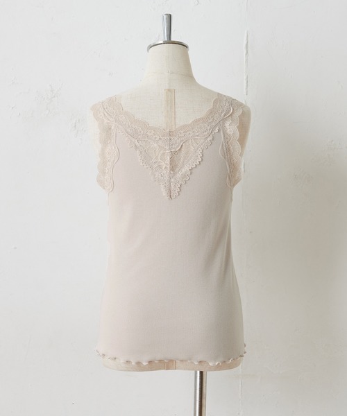 one after another NICE CLAUP（ワンアフターアナザーナイスクラップ）の「前後2wayレースインナー（タンクトップ・レディース・ブラック/ベージュ/オフホワイト/ブルー・FREE）」の16枚目の写真