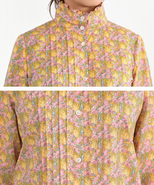 MARY QUANT - 【美品】MARY QUANT リバティプリントピンタックシャツ マリークワント MARY QUANT（マリークワント）の「リバティプリントピンタック