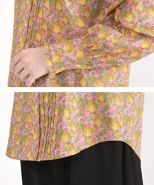 MARY QUANT - 【美品】MARY QUANT リバティプリントピンタックシャツ マリークワント MARY QUANT（マリークワント）の「リバティプリントピンタック