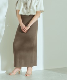 前後2wayタイトロングニットスカート
