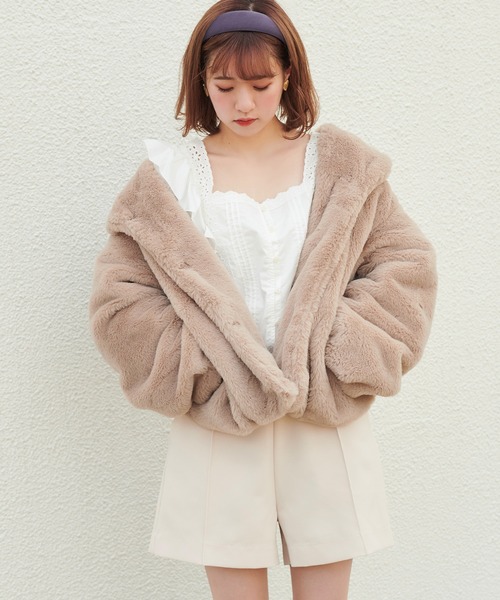 one after another NICE CLAUP(ワンアフターアナザーナイスクラップ)の「シンプルショートパンツ(その他パンツ・レディース・ブラック/ブラウン/アイボリー・FREE)」の11枚目の写真