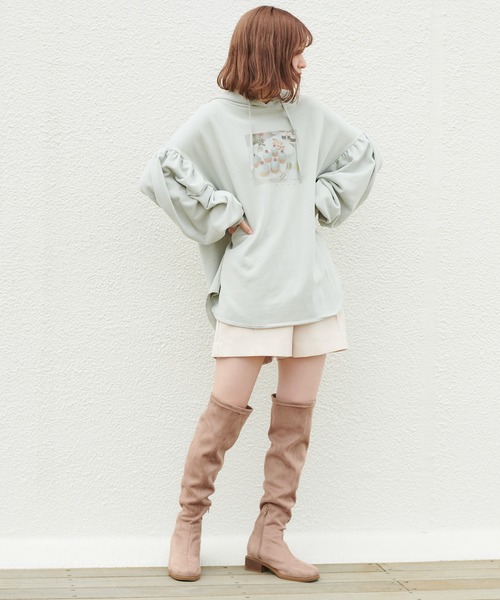 one after another NICE CLAUP(ワンアフターアナザーナイスクラップ)の「シンプルショートパンツ(その他パンツ・レディース・ブラック/ブラウン/アイボリー・FREE)」の9枚目の写真