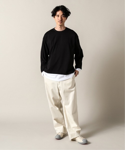 JOURNAL STANDARD(ジャーナルスタンダード)の「フェイクレイヤードL/S(Tシャツ/カットソー・メンズ・ブラック/ベージュ/ライトグリーン/タン/ダークブルー/スミクロ・SMALL/MEDIUM/LARGE)」の13枚目の写真