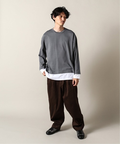 JOURNAL STANDARD(ジャーナルスタンダード)の「フェイクレイヤードL/S(Tシャツ/カットソー・メンズ・ブラック/ベージュ/ライトグリーン/タン/ダークブルー/スミクロ・SMALL/MEDIUM/LARGE)」の17枚目の写真