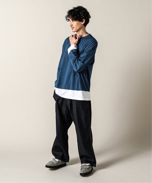 JOURNAL STANDARD(ジャーナルスタンダード)の「フェイクレイヤードL/S(Tシャツ/カットソー・メンズ・ブラック/ベージュ/ライトグリーン/タン/ダークブルー/スミクロ・SMALL/MEDIUM/LARGE)」の21枚目の写真