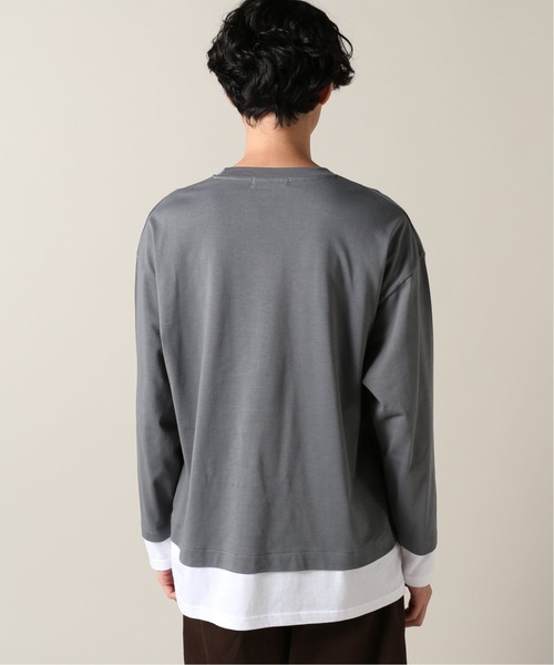 JOURNAL STANDARD(ジャーナルスタンダード)の「フェイクレイヤードL/S(Tシャツ/カットソー・メンズ・ブラック/ベージュ/ライトグリーン/タン/ダークブルー/スミクロ・SMALL/MEDIUM/LARGE)」の14枚目の写真