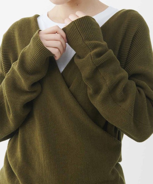 MEDE19F(メデジュウキュウ)の「MEDE19F トルコオーガニックコットンカシュクールニットトップス(ニット/セーター・レディース・カーキ/ライトベージュ・LARGE/XX-LARGE/X-LARGE/MEDIUM)」の11枚目の写真