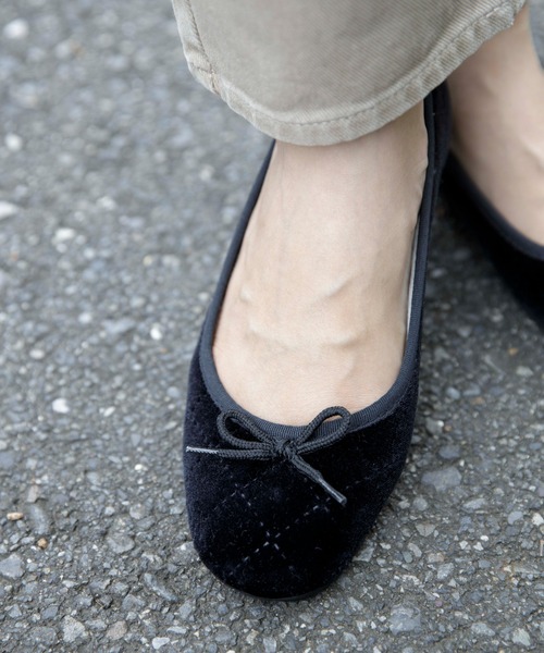 flower（フラワー）の「フラッフィーバレエ（バレエシューズ・レディース・ブラック/ブラウン・6/7/8/9/5）」の5枚目の写真