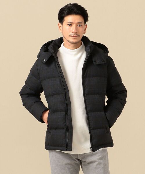 SHIPS（シップス）の「SHIPS: ALLIED FEATHER&DOWN フィルムラミネート加工 ウール ダウンジャケット（ダウンジャケット/コート・メンズ・チャコールグレー/ブラック/ネイビー/ダークグレー・SMALL/MEDIUM/LARGE/X-LARGE）」の3枚目の写真