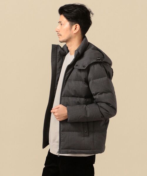 SHIPS（シップス）の「SHIPS: ALLIED FEATHER&DOWN フィルムラミネート加工 ウール ダウンジャケット（ダウンジャケット/コート・メンズ・チャコールグレー/ブラック/ネイビー/ダークグレー・SMALL/MEDIUM/LARGE/X-LARGE）」の6枚目の写真