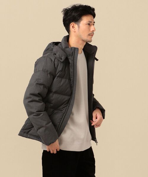 SHIPS（シップス）の「SHIPS: ALLIED FEATHER&DOWN フィルムラミネート加工 ウール ダウンジャケット（ダウンジャケット/コート・メンズ・チャコールグレー/ブラック/ネイビー/ダークグレー・SMALL/MEDIUM/LARGE/X-LARGE）」の12枚目の写真