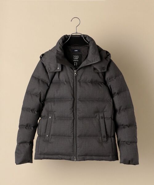 SHIPS（シップス）の「SHIPS: ALLIED FEATHER&DOWN フィルムラミネート加工 ウール ダウンジャケット（ダウンジャケット/コート・メンズ・チャコールグレー/ブラック/ネイビー/ダークグレー・SMALL/MEDIUM/LARGE/X-LARGE）」の18枚目の写真