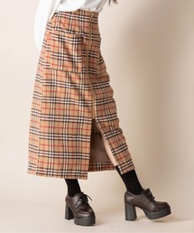 Mysa&Liina | フロントジップチェックタイトスカート(スカート)