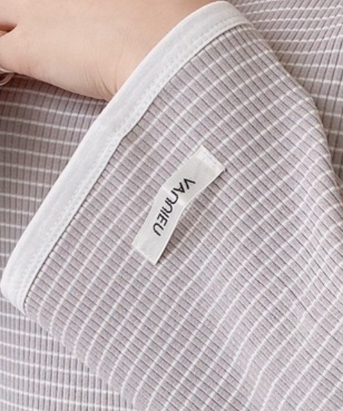 VANNIE U(ヴァニーユー)の「ボーダーリンガーT(Tシャツ/カットソー・レディース・ブラック/イエロー/ライトパープル・FREE)」の15枚目の写真