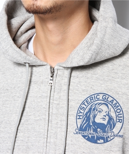 HYSTERIC GLAMOUR（ヒステリックグラマー）の「STAR CIRCLE HEAD pt PK（パーカー・メンズ・ブラック/ピンク/トップグレー・LARGE/MEDIUM/SMALL）」の13枚目の写真