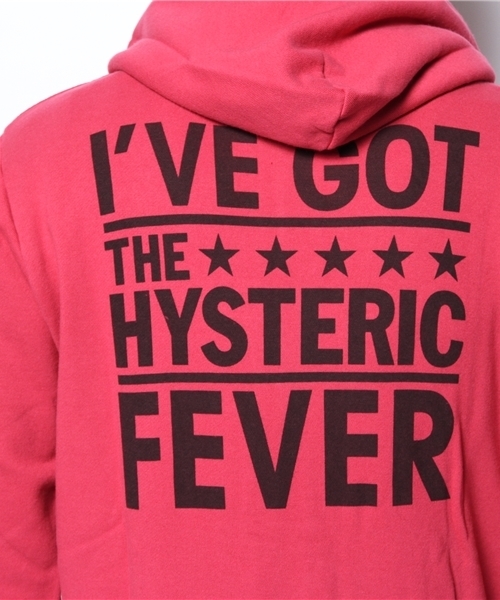 HYSTERIC GLAMOUR（ヒステリックグラマー）の「STAR CIRCLE HEAD pt PK（パーカー・メンズ・ブラック/ピンク/トップグレー・LARGE/MEDIUM/SMALL）」の6枚目の写真