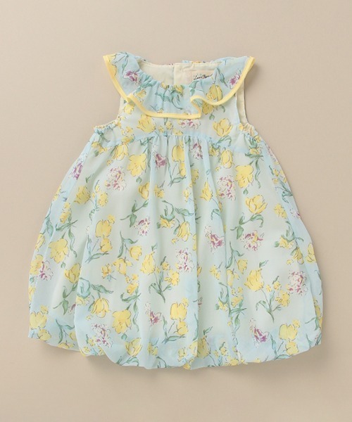 セール ワンピース チューリップ柄シフォンワンピース ワンピース Love Peace Money ラブアンドピースアンドマネー のファッション