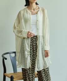 VACANCY | バンドカラーシャイニーシアーシャツ(シャツ/ブラウス)