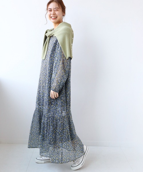 Journal standard relume花柄コットンワンピース JOURNAL STANDARD relume（ジャーナルスタンダード レリューム