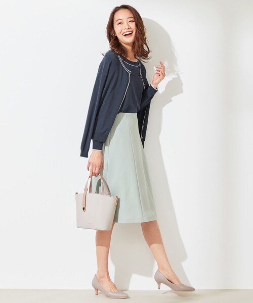 ANY SIS（エニィスィス）の「【洗える】ラインポイント ニット（ニット/セーター・レディース・ライトグリーン系/ネイビー系/ライトイエロー系/ライラック系・4）」の10枚目の写真