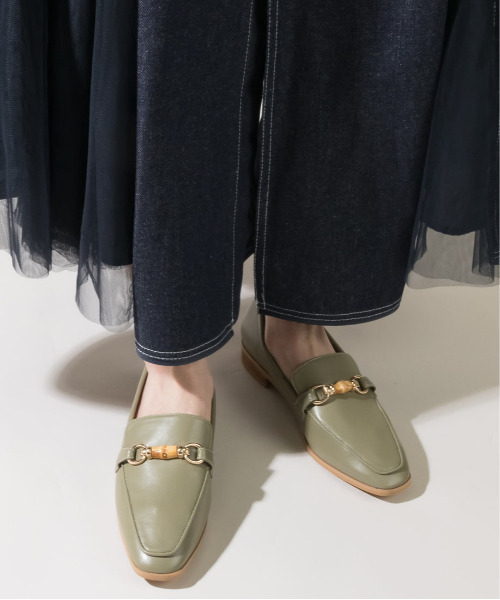 RANDA（ランダ）の「ストレスフリー/ソフト バンブーパーツベーシックローファー（ローファー・レディース・ベージュ/グリーン/ブラック・S/M/L/LL）」の3枚目の写真