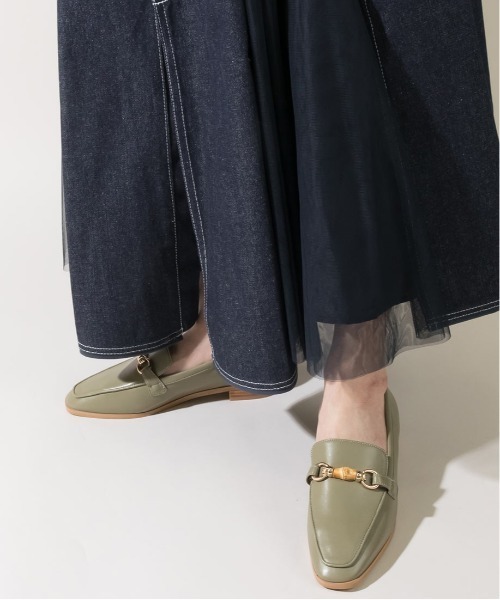 RANDA（ランダ）の「ストレスフリー/ソフト バンブーパーツベーシックローファー（ローファー・レディース・ベージュ/グリーン/ブラック・S/M/L/LL）」の10枚目の写真